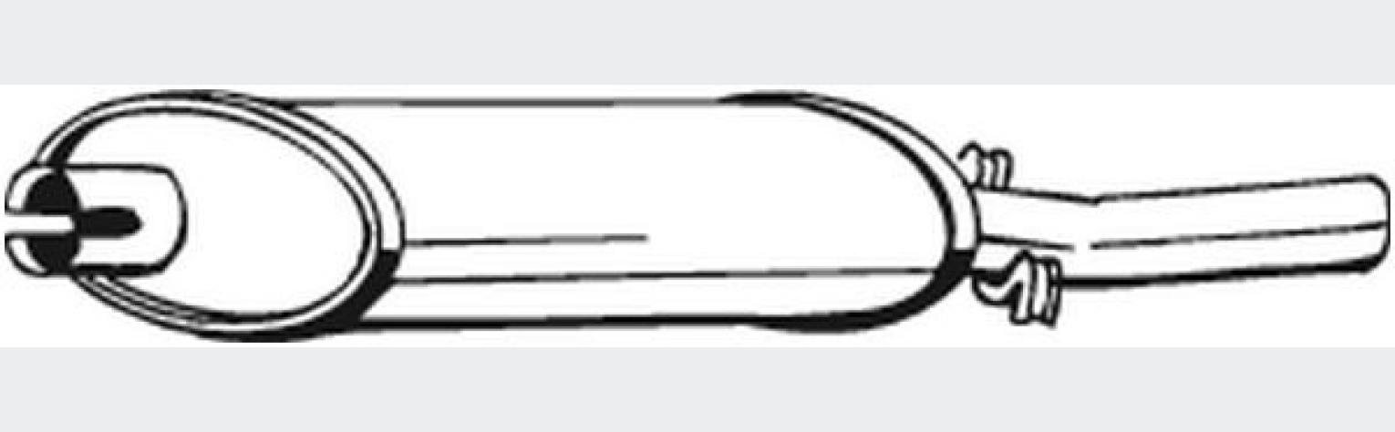 Глушник задній Renault 12 69-80, Renault 18 78-86, (200-385), Bosal