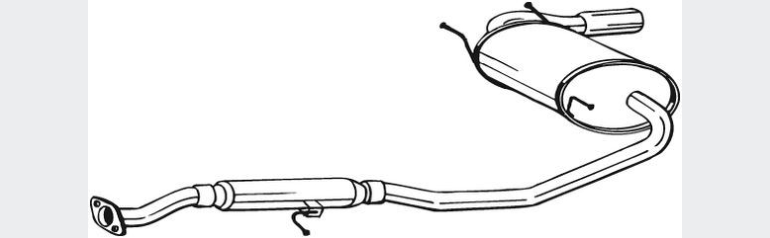 Глушник задній Mazda MX5 90-97, (283-421), Bosal