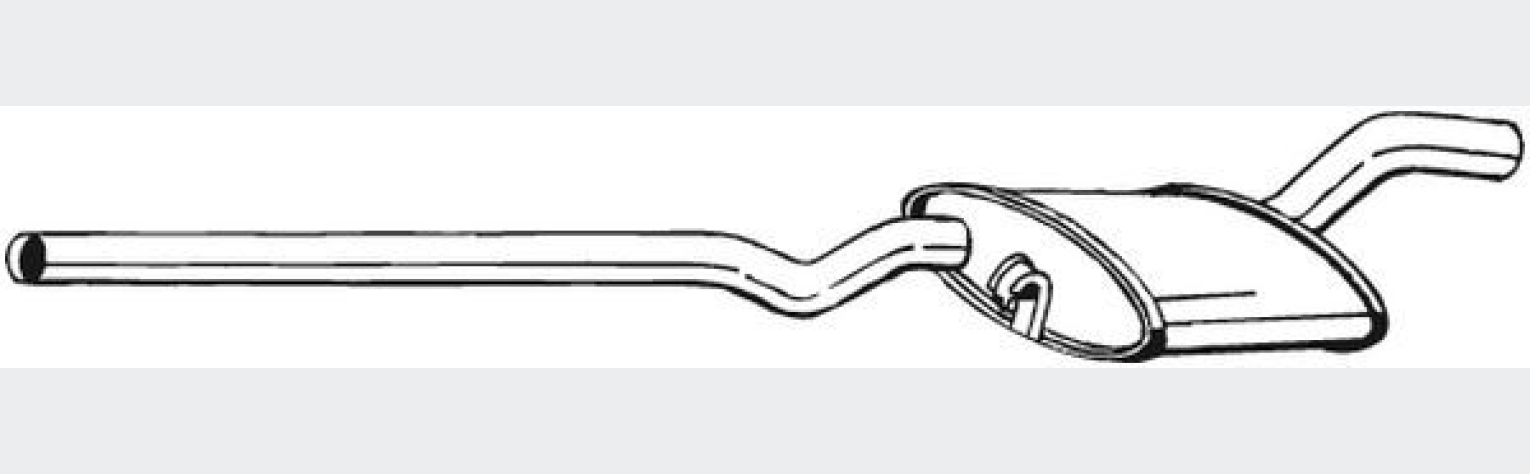 Глушник передній VW GOLF II 88-91 (282-599), Bosal