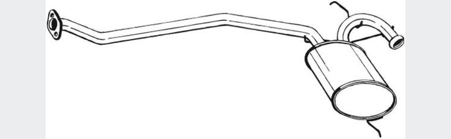 Глушник передній Renault 19 88-96, (279-241), Bosal