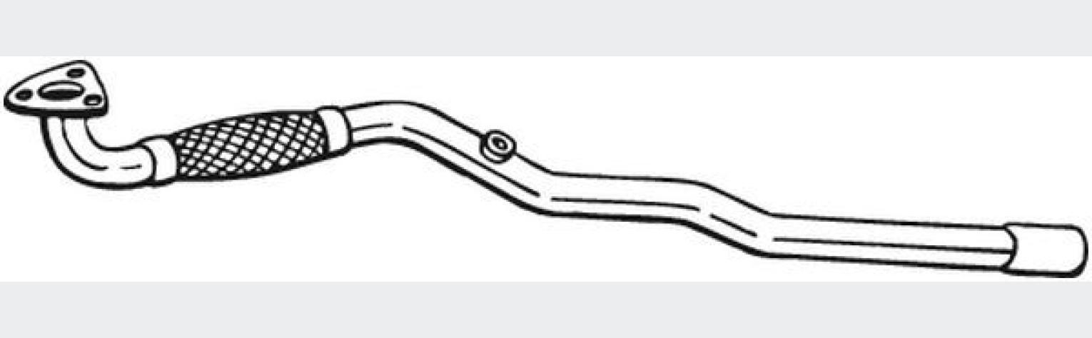Труба (гофра) OPEL ASTRA G 02-09, Astra H 04-12 (852-373), Bosal