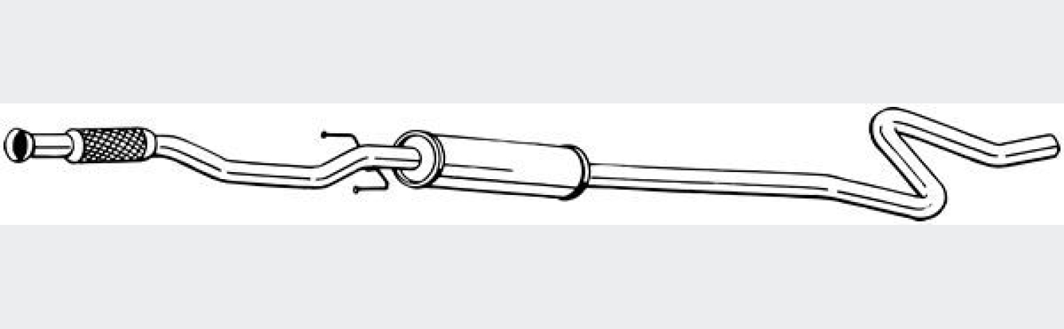 Глушник передній CITROEN C3 III, PEUGEOT 2008 13-  (Bosal 292-075)