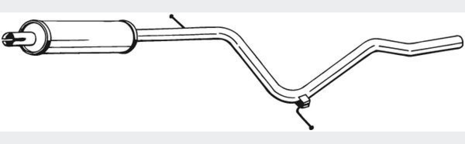 Глушник передній FIAT PALIO 01-01, (284-357), Bosal