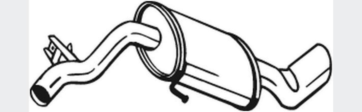 Глушник задній BMW 1 Series 04-12, (247-037), Bosal