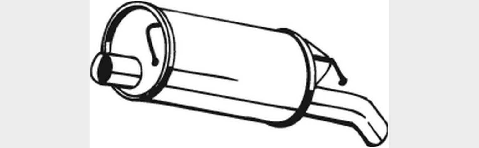 Глушник задній AUDI A6 97-04, (105-137), Bosal