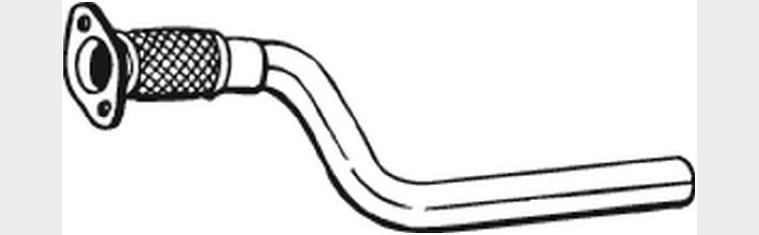 Труба приймальна (гофра) Renault Grand Scenic 04-09, Renault MEGANE II 02-08, Renault Scenic 03-08, (760-819), Bosal