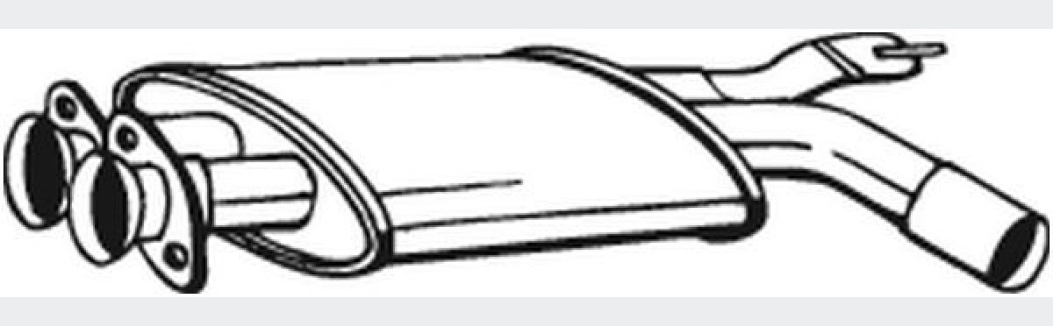 Глушник передній BMW 5 Series 90-96, (247-251), Bosal