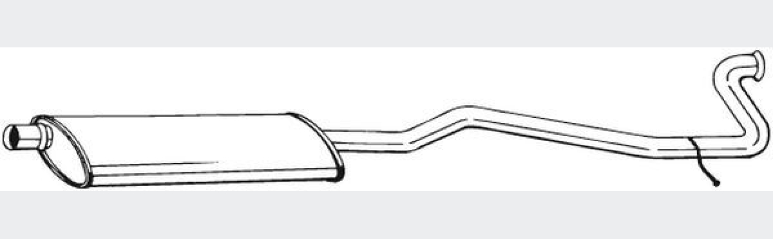 Глушник передній Peugeot 406 96-99, (287-255), Bosal