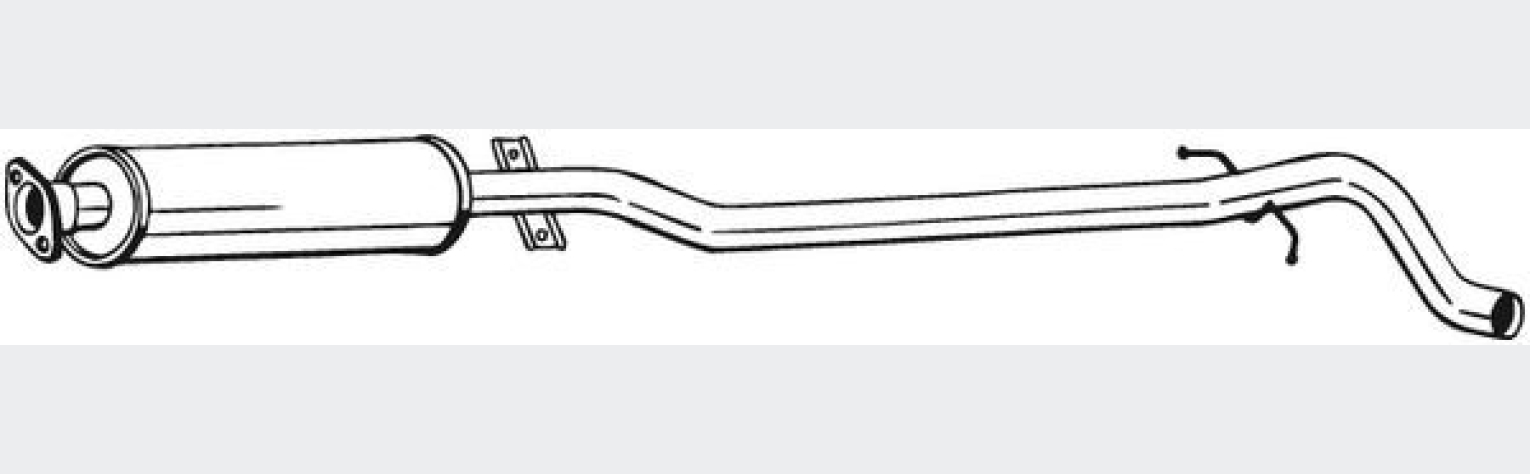 Глушник передній Volvo V70 00-07, (286-185), Bosal