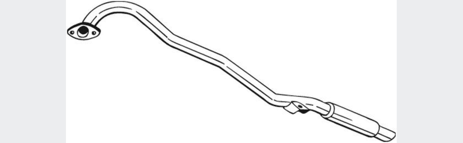 Глушник задній FORD MAVERICK 93-98, Nissan Terrano 93-05, (278-551), Bosal