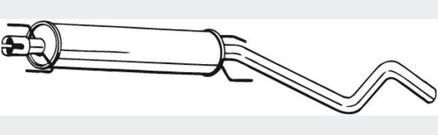 Глушник передній OPEL ASTRA H 04-12, (286-743), Bosal