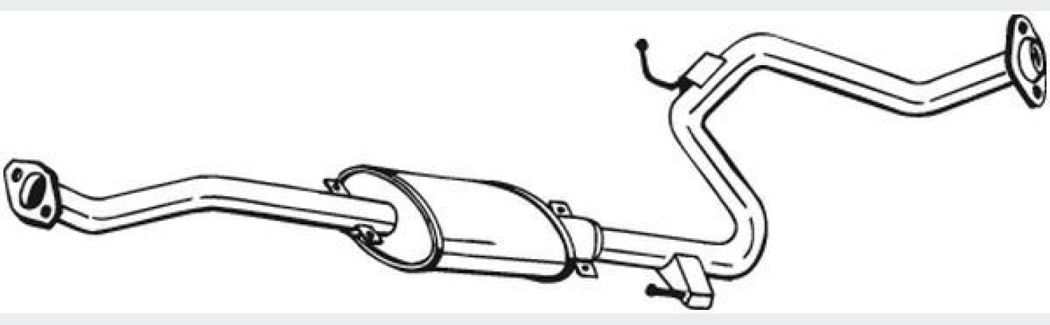 Глушник передній Mazda 323 94-98, (283-853), Bosal