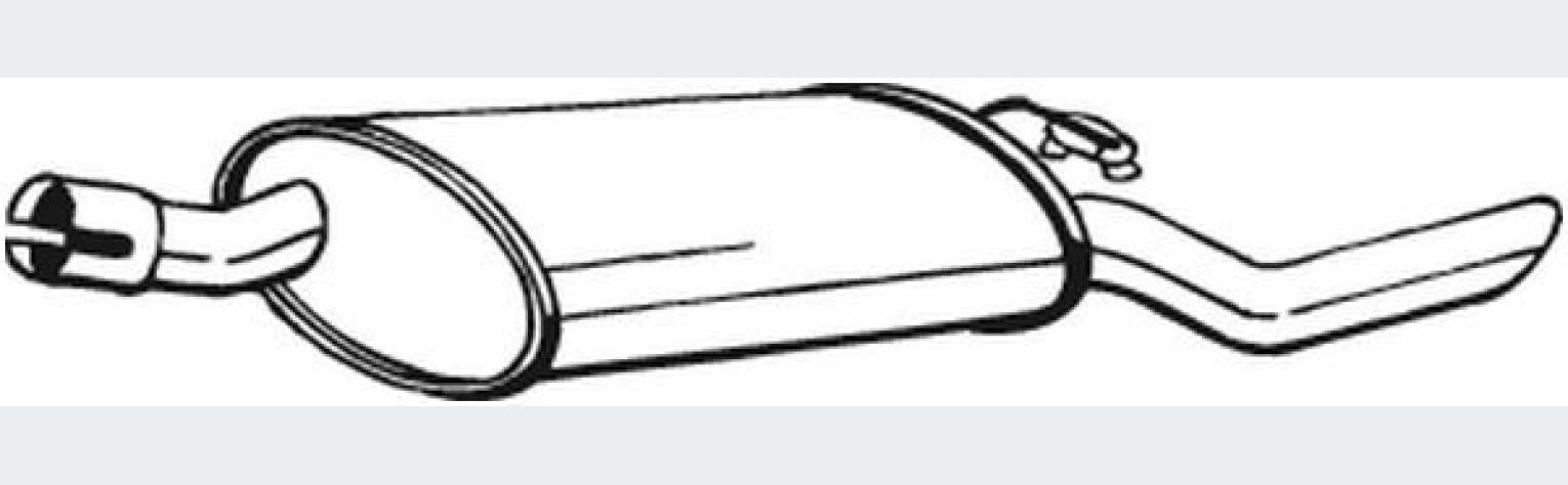 Глушник задній OPEL Corsa A 85-93, (185-223), Bosal
