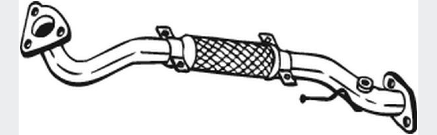 Труба приймальна (гофра) Nissan ALMERA TINO 00-03, (803-075), Bosal