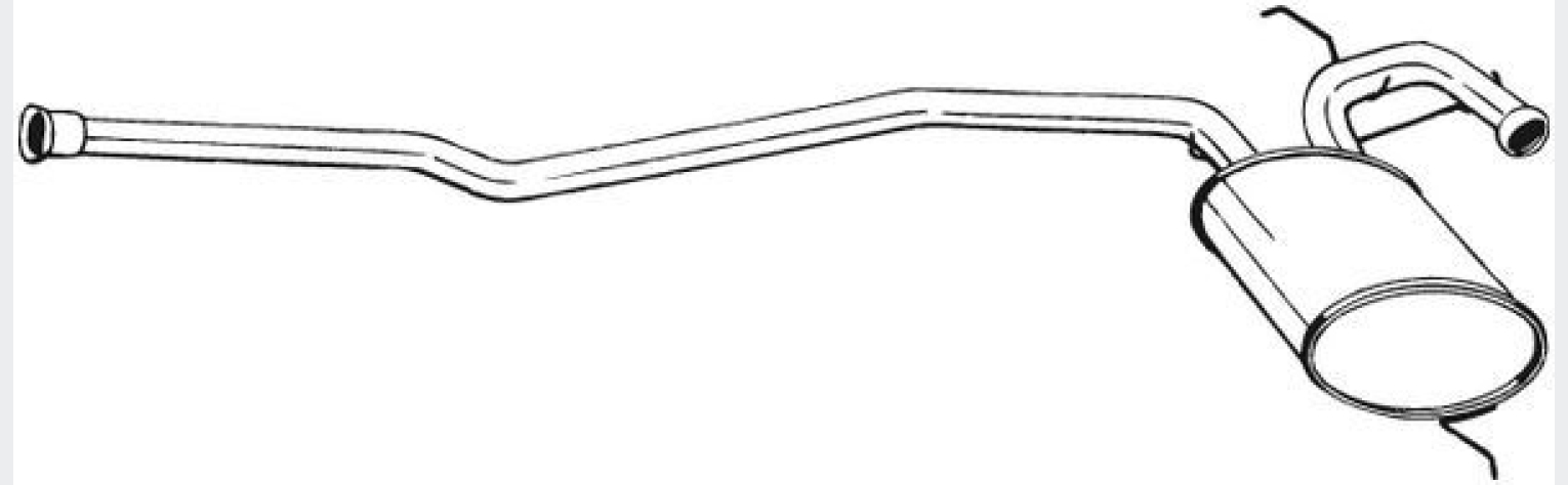 Глушник передній Renault 19 88-92, (283-219), Bosal