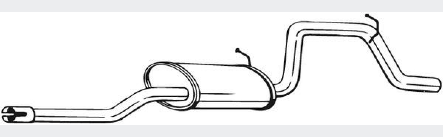 Глушник задній OPEL AGILA A 00-08 (281-519), Bosal