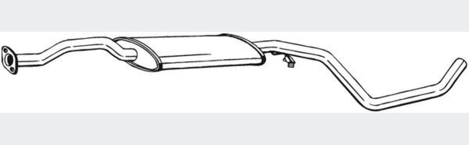 Глушник передній FORD ESCORT 92-95, FORD Orion 92-93, (284-575), Bosal