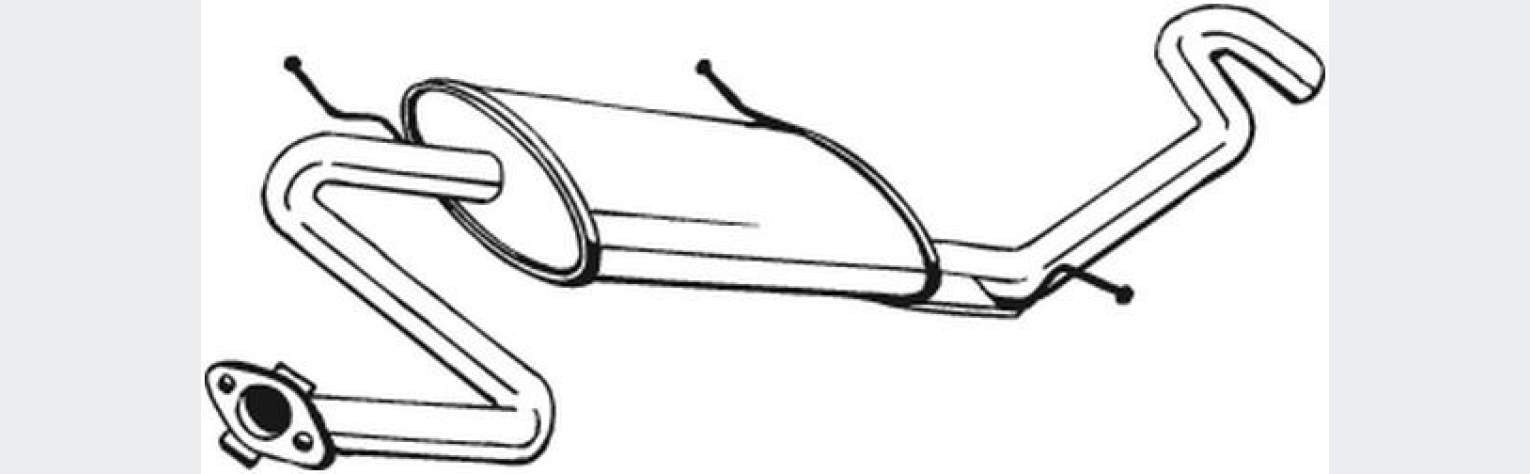 Глушник задній Mazda 323 85-89, (278-339), Bosal
