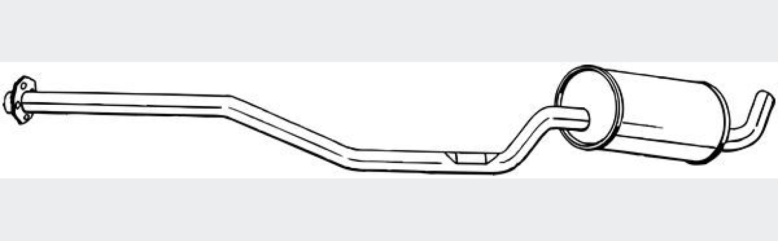 Глушник передній Volvo 700 Series 82-92, 900 Series 90-98, (286-007), Bosal
