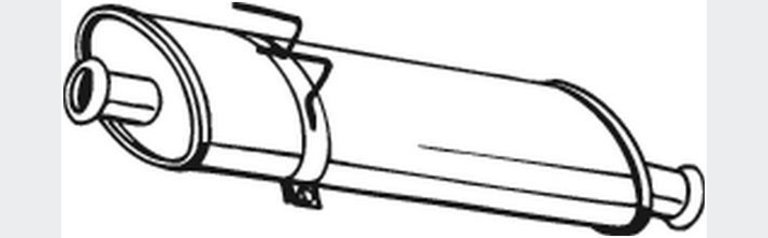 Глушник передній OPEL Movano A 99-10, Renault MASTER II 97-13, (200-825), Bosal