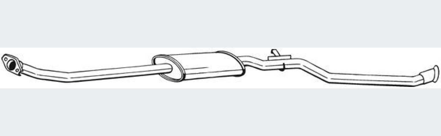 Глушник задній Citroen BERLINGO 03-, FIAT Doblo 05-13 (291-507), Bosal