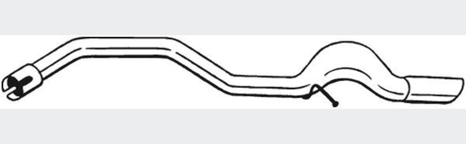 Труба MERCEDES-BENZ A160, A180 W169 04-12 (810-429), Bosal
