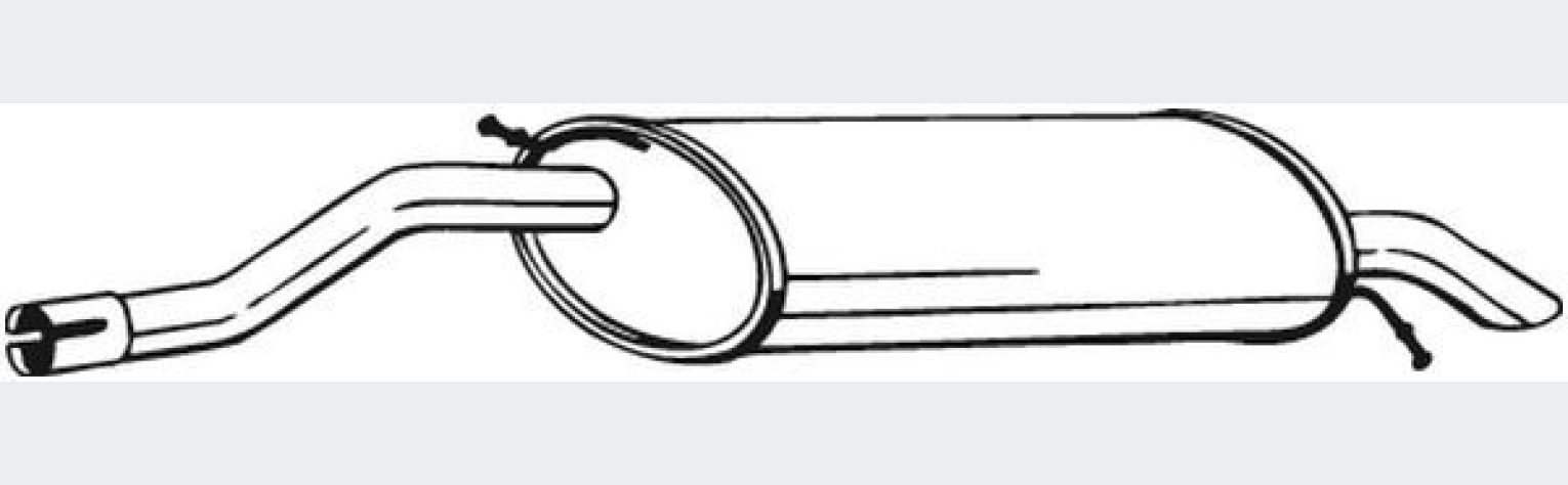 Глушник задній Citroen C5 01-08, (278-527), Bosal