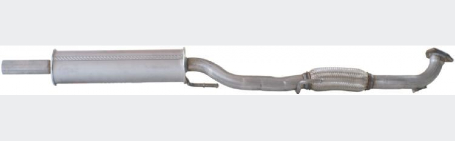 Глушник передній SEAT Cordoba, Ibiza 02-15, Toledo 02-15, Skoda Fabia 01-14, Skoda Rapid 12-15, Skoda Roomster 06-15 (281-483), Bosal