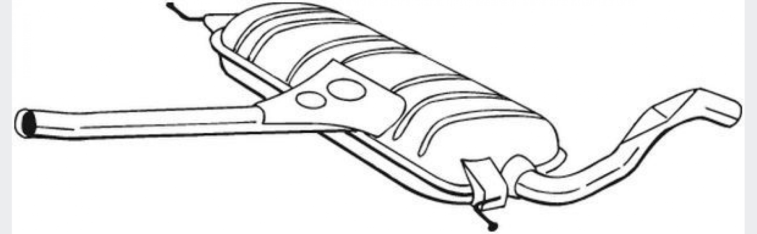 Глушник передній VW PASSAT 96-05 (283-243), Bosal