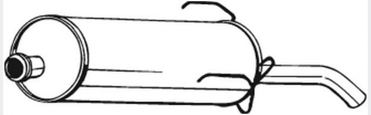 Глушник задній PEUGEOT 205 87-92